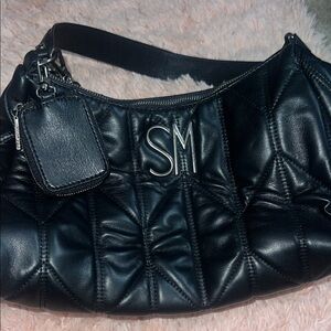 Steve Madden Black Quilted Women's Bag